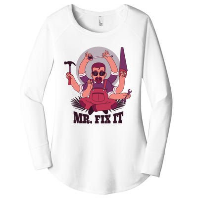 Mr Fix It Women's Perfect Tri Tunic Long Sleeve Shirt