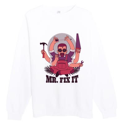 Mr Fix It Premium Crewneck Sweatshirt