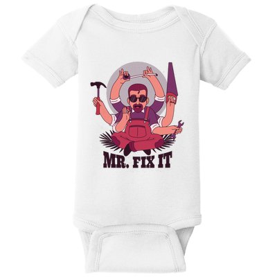 Mr Fix It Baby Bodysuit