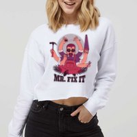 Mr Fix It Cropped Pullover Crew