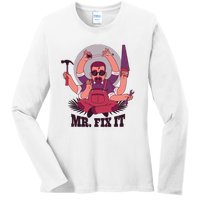 Mr Fix It Ladies Long Sleeve Shirt