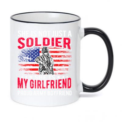 My Friend Is Soldier Hero Proud Army Friend Military Gift 11oz Black Color Changing Mug