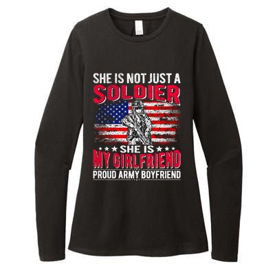 My Friend Is Soldier Hero Proud Army Friend Military Gift Womens CVC Long Sleeve Shirt