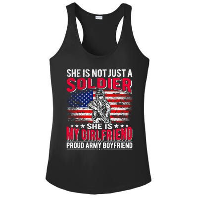 My Friend Is Soldier Hero Proud Army Friend Military Gift Ladies PosiCharge Competitor Racerback Tank