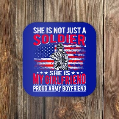 My Friend Is Soldier Hero Proud Army Friend Military Gift Coaster