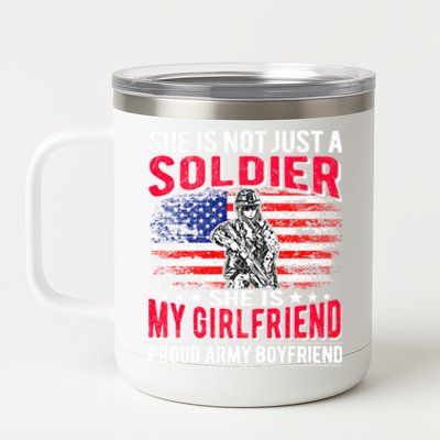 My Friend Is Soldier Hero Proud Army Friend Military Gift 12 oz Stainless Steel Tumbler Cup