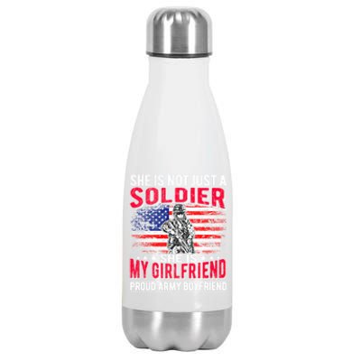 My Friend Is Soldier Hero Proud Army Friend Military Gift Stainless Steel Insulated Water Bottle