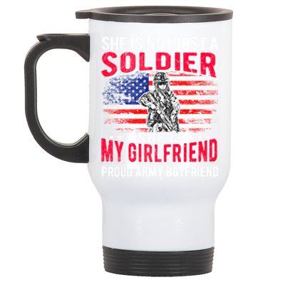 My Friend Is Soldier Hero Proud Army Friend Military Gift Stainless Steel Travel Mug