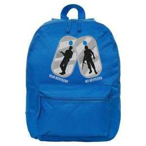 My Friend Is In Army Tee Military Proud Friend Design Gift 16 in Basic Backpack