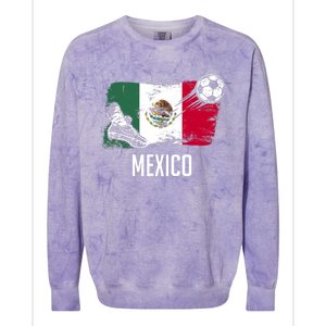 Mexico Flag Jersey Mexican Soccer Team Mexican Colorblast Crewneck Sweatshirt