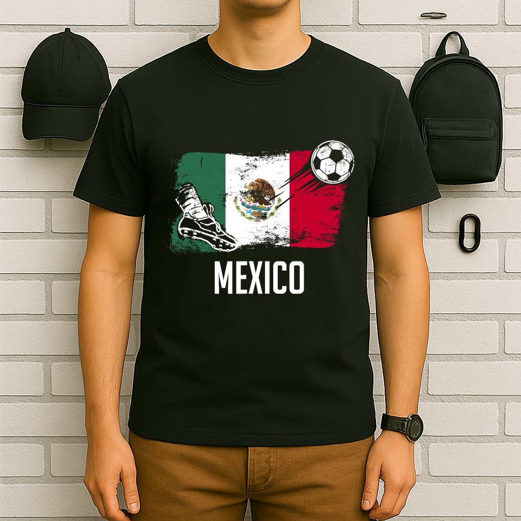 Mexico Flag Jersey Mexican Soccer Team Mexican T-Shirt