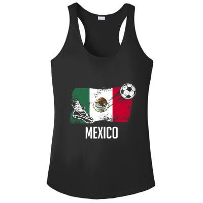 Mexico Flag Jersey Mexican Soccer Team Mexican Ladies PosiCharge Competitor Racerback Tank