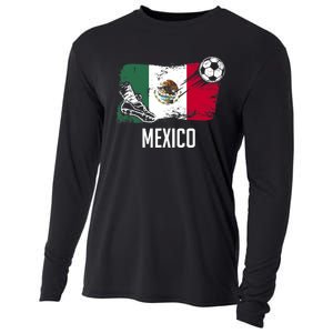 Mexico Flag Jersey Mexican Soccer Team Mexican Cooling Performance Long Sleeve Crew