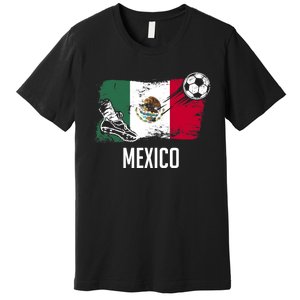 Mexico Flag Jersey Mexican Soccer Team Mexican Premium T-Shirt