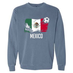 Mexico Flag Jersey Mexican Soccer Team Mexican Garment-Dyed Sweatshirt