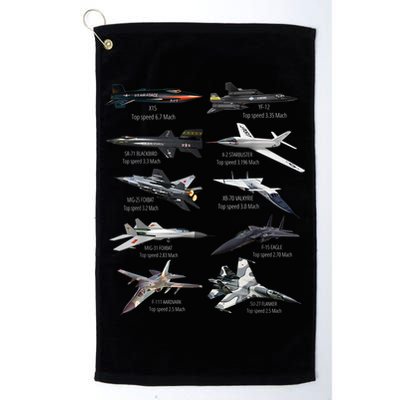 Military's Fastest Jet Fighters Aircraft Plane Of The World Golf Towel