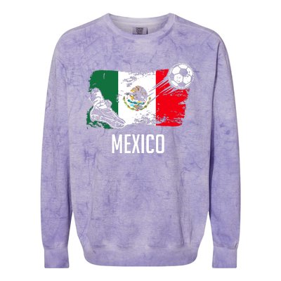 Mexico Flag Jersey Mexican Soccer Team Mexican Colorblast Crewneck Sweatshirt