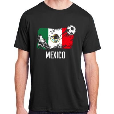 Mexico Flag Jersey Mexican Soccer Team Mexican Adult ChromaSoft Performance T-Shirt