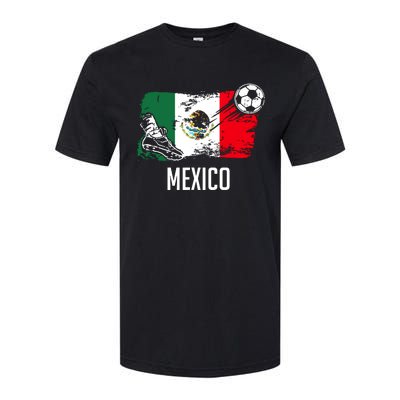 Mexico Flag Jersey Mexican Soccer Team Mexican Softstyle® CVC T-Shirt