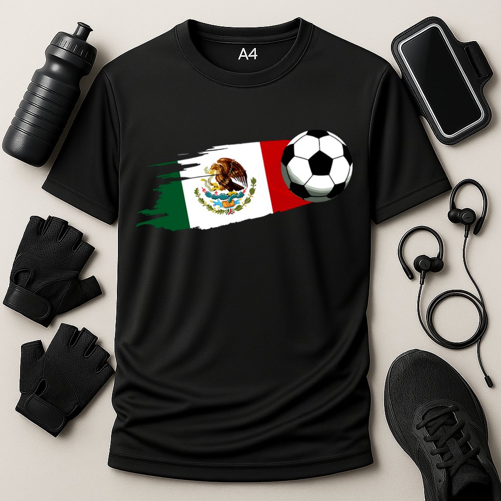 Mexico Flag Jersey Mexican Soccer Team Mexican Cooling Performance Crew T-Shirt