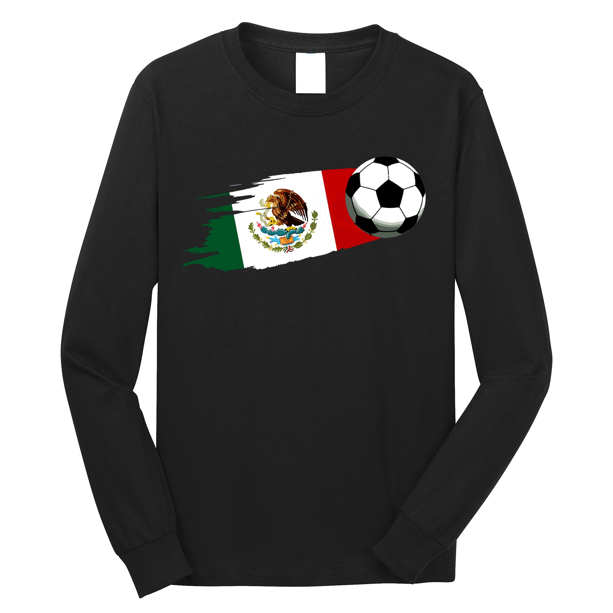 Mexico Flag Jersey Mexican Soccer Team Mexican Long Sleeve Shirt