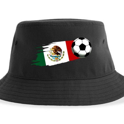 Mexico Flag Jersey Mexican Soccer Team Mexican Sustainable Bucket Hat