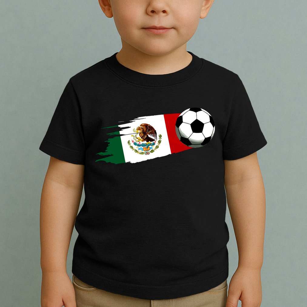 Mexico Flag Jersey Mexican Soccer Team Mexican Toddler T-Shirt
