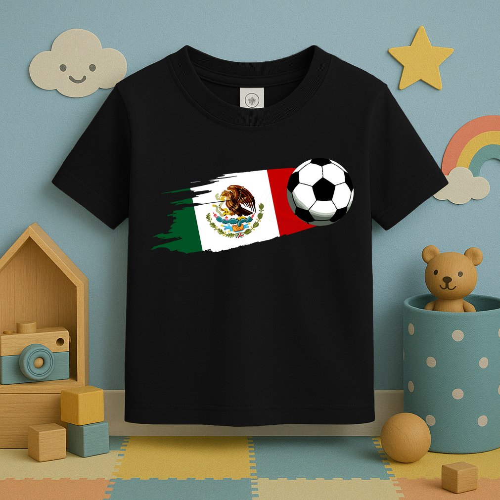 Mexico Flag Jersey Mexican Soccer Team Mexican Toddler T-Shirt