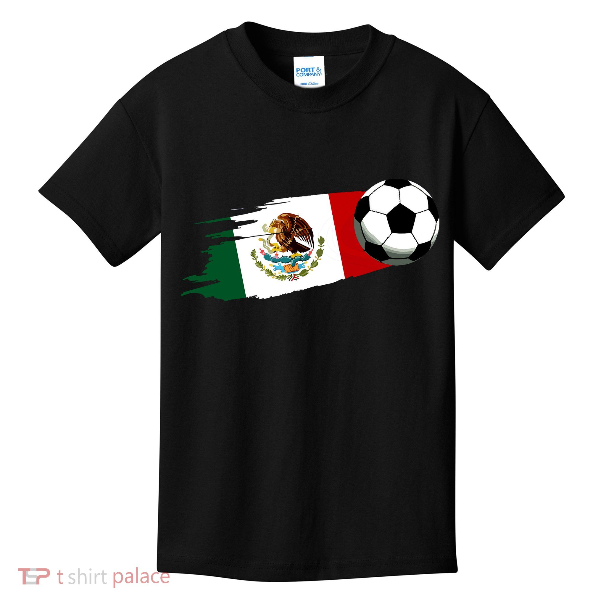 Mexico Flag Jersey Mexican Soccer Team Mexican Kids T-Shirt