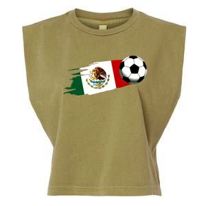 Mexico Flag Jersey Mexican Soccer Team Mexican Garment-Dyed Women's Muscle Tee