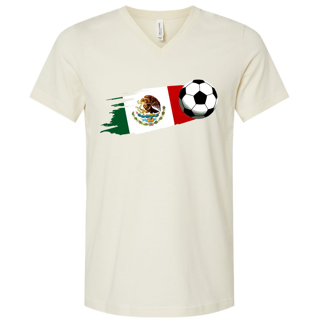 Mexico Flag Jersey Mexican Soccer Team Mexican V-Neck T-Shirt