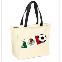 Mexico Flag Jersey Mexican Soccer Team Mexican Zip Tote Bag