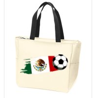 Mexico Flag Jersey Mexican Soccer Team Mexican Zip Tote Bag
