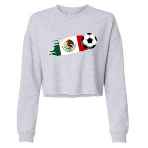 Mexico Flag Jersey Mexican Soccer Team Mexican Cropped Pullover Crew