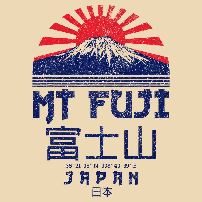 Mt. Fuji Japan Vintage Retro Souvenir Tokyo Japanese Bag