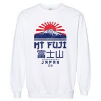 Mt. Fuji Japan Vintage Retro Souvenir Tokyo Japanese Garment-Dyed Sweatshirt