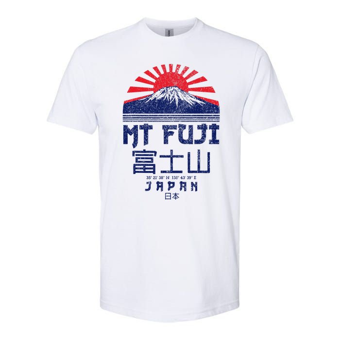 Mt. Fuji Japan Vintage Retro Souvenir Tokyo Japanese Softstyle CVC T-Shirt