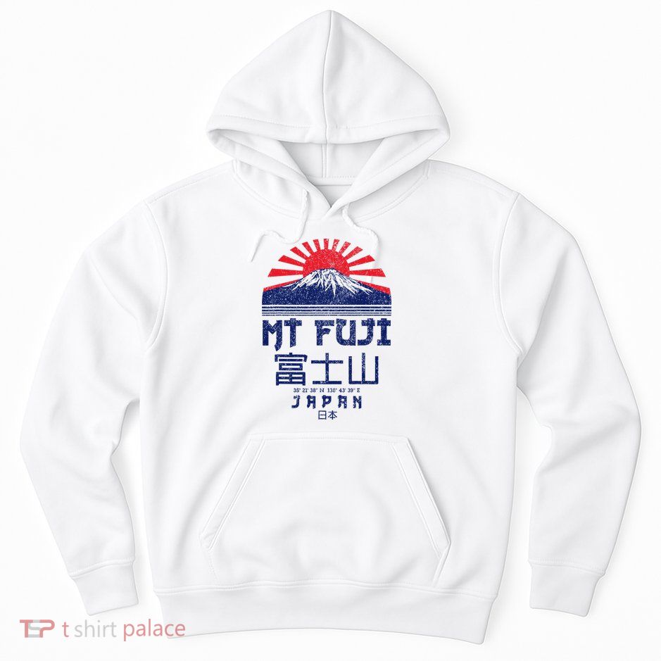 Mt. Fuji Japan Vintage Retro Souvenir Tokyo Japanese Hoodie
