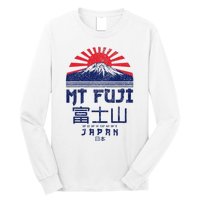 Mt. Fuji Japan Vintage Retro Souvenir Tokyo Japanese Long Sleeve Shirt