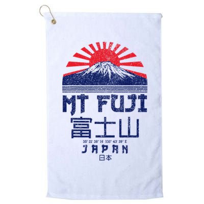 Mt. Fuji Japan Vintage Retro Souvenir Tokyo Japanese Golf Towel