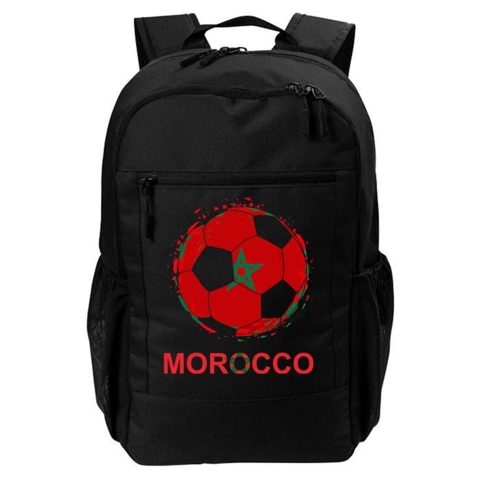 Morocco Flag Jersey Supporter Moroccan Soccer Team Moroccan Daily Commute Backpack