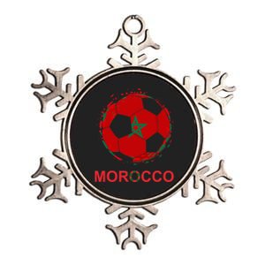 Morocco Flag Jersey Supporter Moroccan Soccer Team Moroccan Metallic Star Ornament