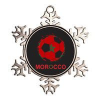 Morocco Flag Jersey Supporter Moroccan Soccer Team Moroccan Metallic Star Ornament