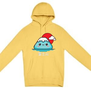 Mount Fuji Japanese Aesthetic Kawaii Mountain Scene Premium Pullover Hoodie