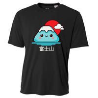 Mount Fuji Japanese Aesthetic Kawaii Mountain Scene Cooling Performance Crew T-Shirt