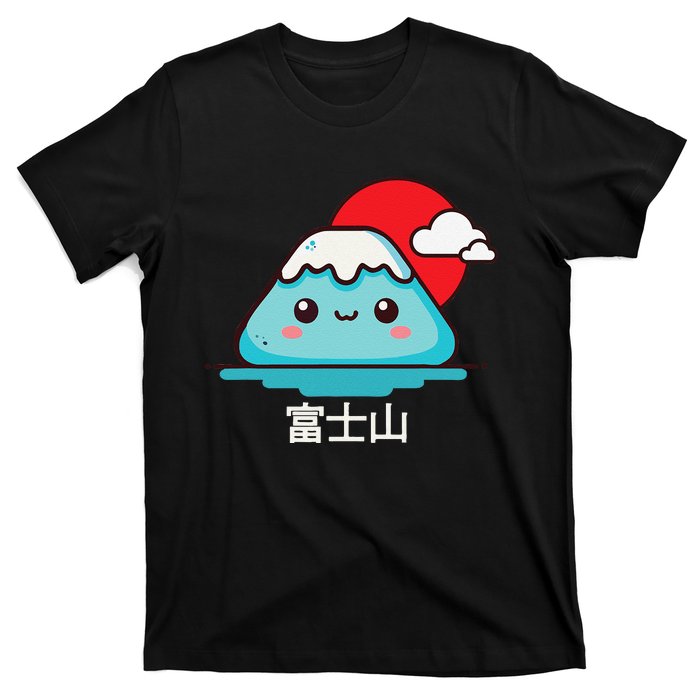 Mount Fuji Japanese Aesthetic Kawaii Mountain Scene T-Shirt