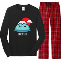 Mount Fuji Japanese Aesthetic Kawaii Mountain Scene Long Sleeve Pajama Set