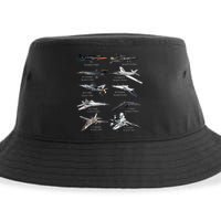 Military's Fastest Jet Fighters Aircraft Plane Of The World Sustainable Bucket Hat