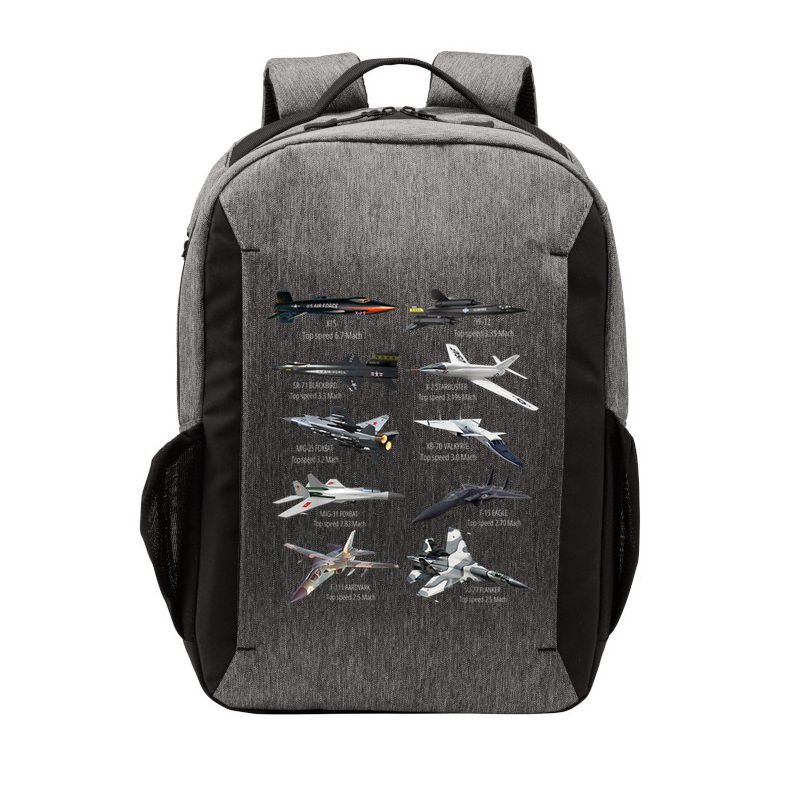 Military's Fastest Jet Fighters Aircraft Plane Of The World Vector Backpack