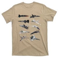 Military's Fastest Jet Fighters Aircraft Plane Of The World T-Shirt